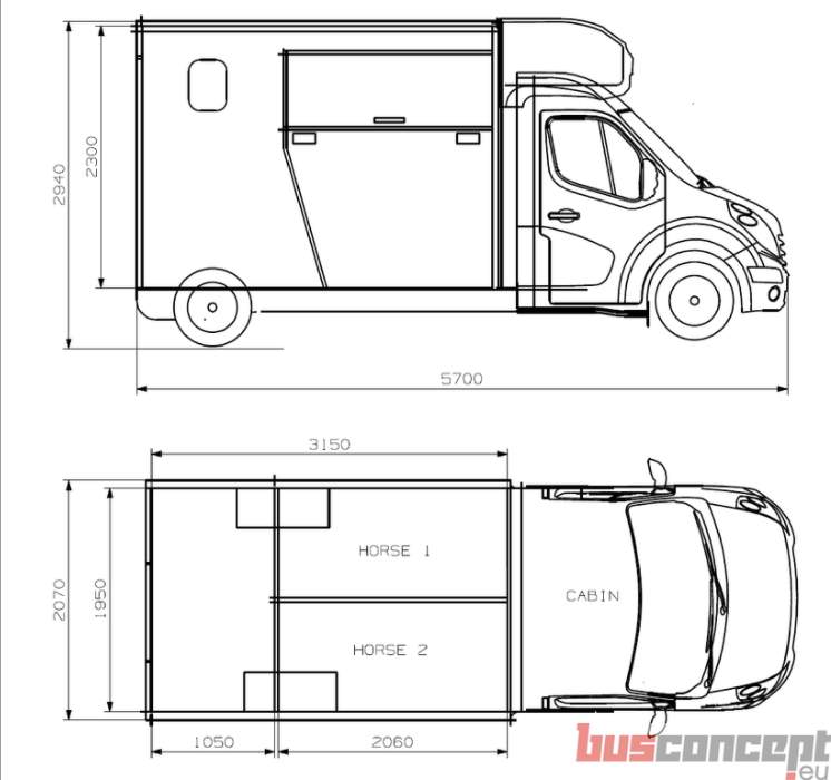 RENAULT Master 3-person Horsebox